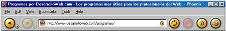 barra de herramientas, personalizable