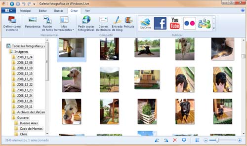 pantalla live photo gallery