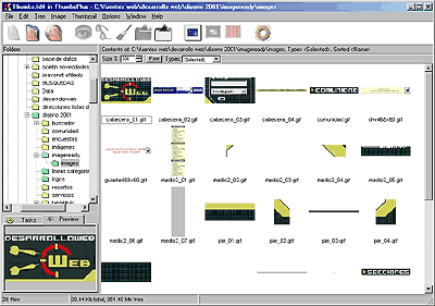 Pantallazo del programa Thum Plus