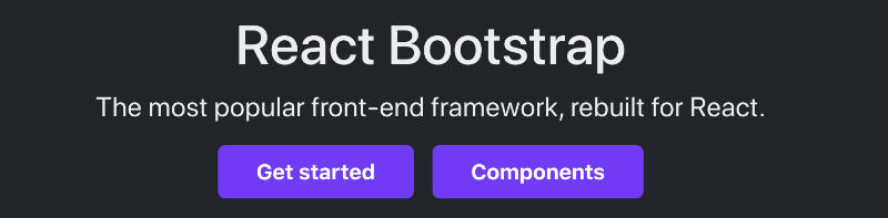 React Bootstrap